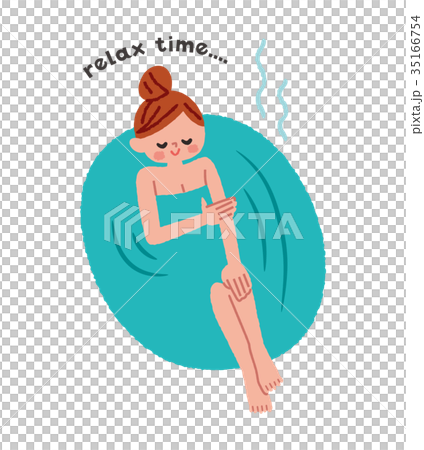 入浴する女性　 35166754