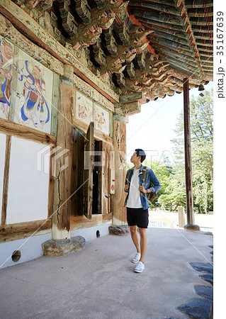 旅行 麻谷寺 男 35167639