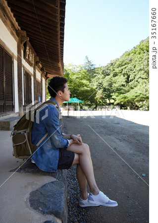 旅行 麻谷寺 男 35167660