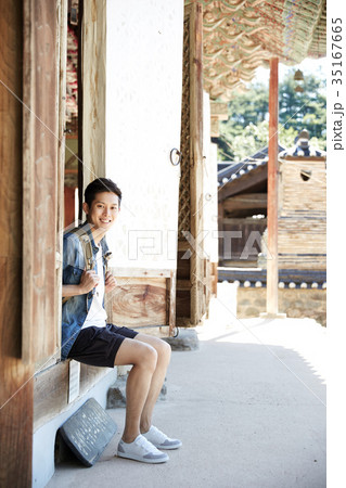 旅行 麻谷寺 男 35167665