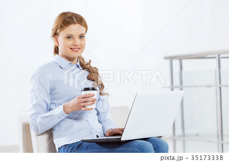 Woman browsing web Woman browsing web 35173338