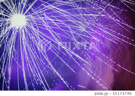 Firework with effects, noise, light and floating 35173740