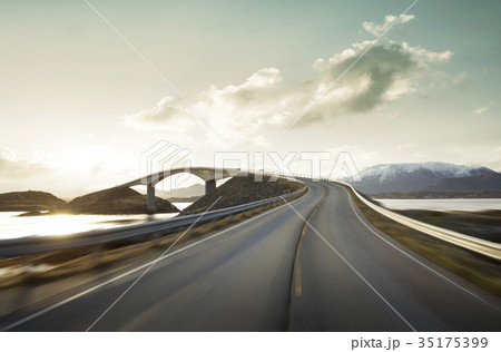 Atlantic Road at high speed, Norway Atlantic Road at high speed, Norway 35175399