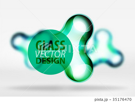 Vector digital 3d space bubble, glass and metallic Vector digital 3d space bubble, glass and metallic 35176470