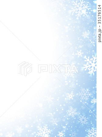 銀色雪柄縦右にグラデーション 銀色雪柄縦右にグラデーション 35176514