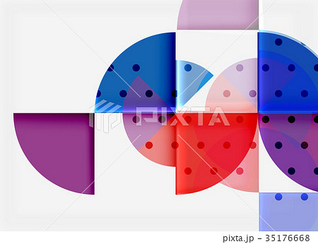 Circle elements on black background 35176668