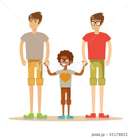 mixed ethnic family clipart