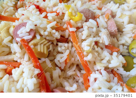 Close up of Rice salad 35179401