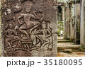Bas-relief in Angkor Wat temple 35180095
