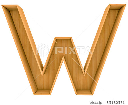 Wooden cabinet-letter. 3d illustration 35180571