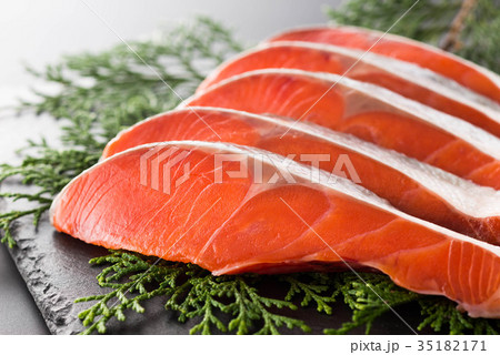 紅鮭　塩鮭 35182171