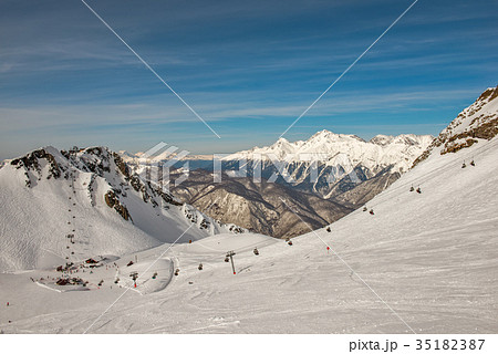 Ski resort in Sochi, Russia Ski resort in Sochi, Russia 35182387