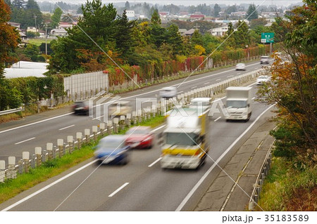 物流イメージ　交通イメージ　高速道路 35183589
