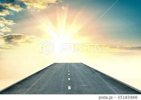 highway road going up highway road going up 35183966