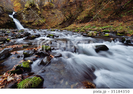 鳥崎八景の上大滝(北海道・森町) 鳥崎八景の上大滝(北海道・森町) 35184350