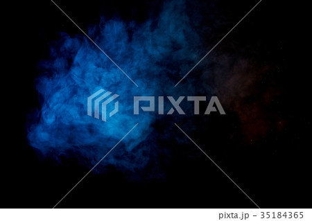cloud of blue smoke 35184365