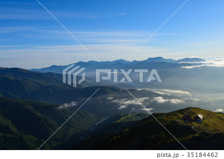 長野　戸隠連峰　北アルプス・八方尾根からの眺め 35184462