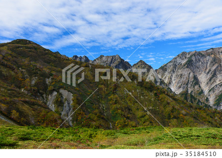 長野　北アルプス　不帰ノ嶮　秋 35184510