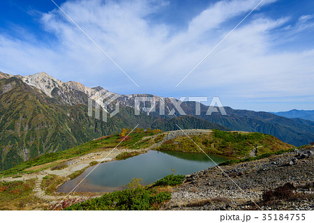 長野　北アルプス　白馬三山と八方池　秋 35184755