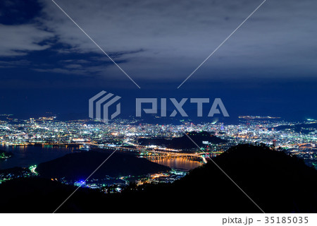広島の夜景　絵下山からの眺め 35185035