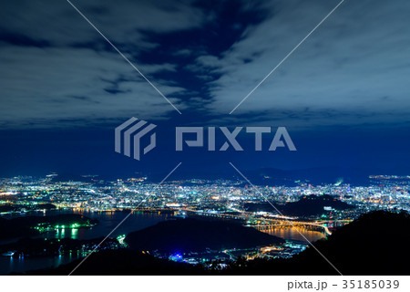 広島の夜景　絵下山からの眺め 35185039