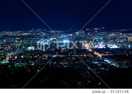 広島の夜景 黄金山からの眺め 広島の夜景 黄金山からの眺め 35185148