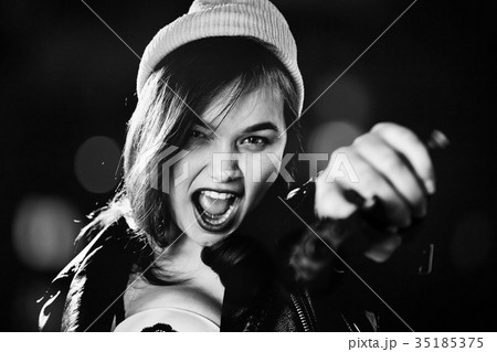 girl with gun girl with gun 35185375