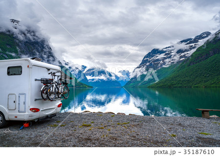 Family vacation travel RV, trip in motorhome Family vacation travel RV, trip in motorhome 35187610