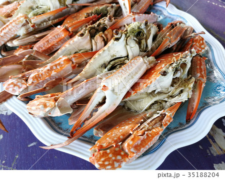 stream crabs on the plate stream crabs on the plate 35188204