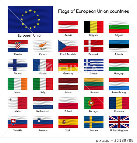 Set Interface Game Europe Flag Stock Illustration - Illustration of  element, national: 190919416