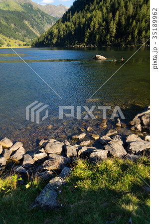 Alpine mountain lake Riesachsee in Austria 35189962