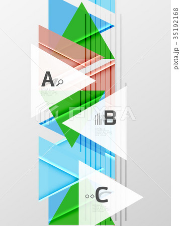 Triangles and geometric shapes abstract background 35192168