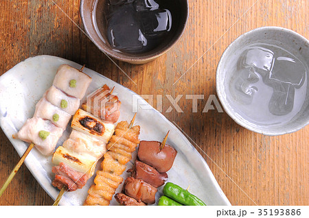 串焼きと焼酎 居酒屋メニュー 串焼きと焼酎 居酒屋メニュー 35193886