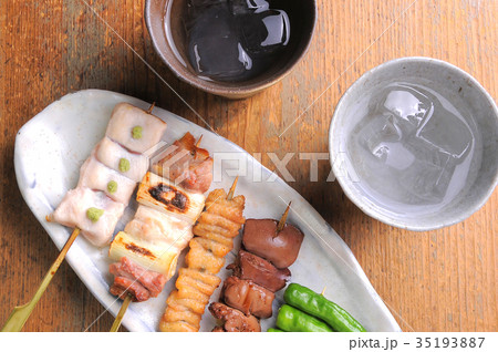 串焼きと焼酎 居酒屋メニュー 串焼きと焼酎 居酒屋メニュー 35193887
