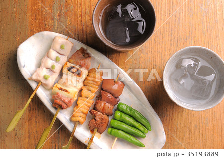 串焼きと焼酎 居酒屋メニュー 串焼きと焼酎 居酒屋メニュー 35193889