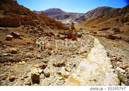 soil corrosion cracks on the ground 35195747
