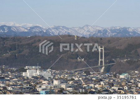 秩父公園橋と秩父市街 秩父公園橋と秩父市街 35195761