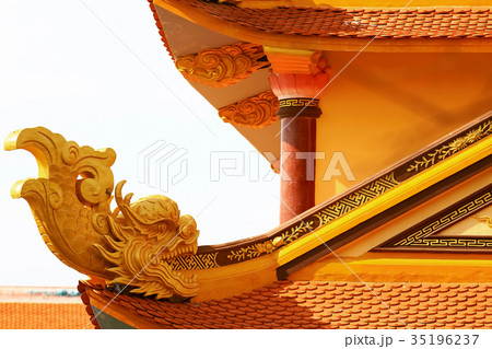 The decoration of the temple in Asia 35196237