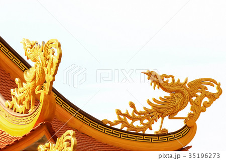 The decoration of the temple in Asia 35196273