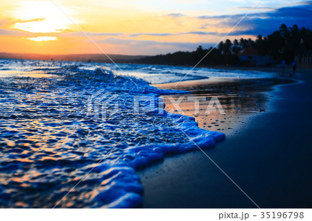 Waves on the beach in the tropics Waves on the beach in the tropics 35196798