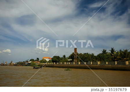 River flowing in the jungle River flowing in the jungle 35197679
