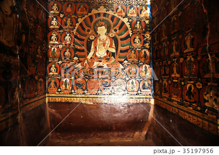 in a Buddhist monastery in Tibet 35197956