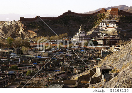 city view in Tibet china city view in Tibet china 35198136