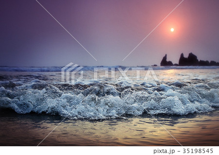 sunset on sea texture water summer sun 35198545