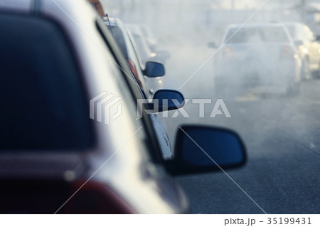 city street cars traffic cityscape 35199431