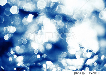 silvery blue highlights snow rain water blurred background 35201088