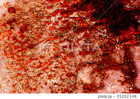 The iron looks stable and rusty with scarlet scars The iron looks stable and rusty with scarlet scars 35202149