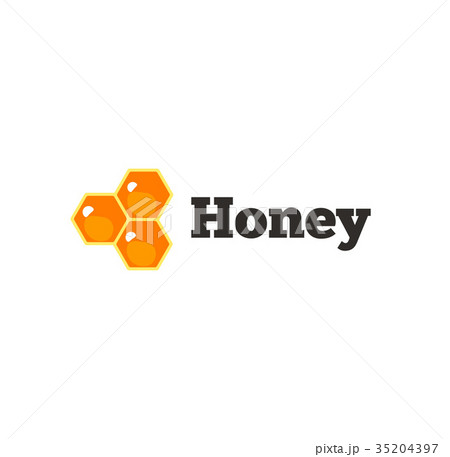Honey logo label template vector illustration with 35204397