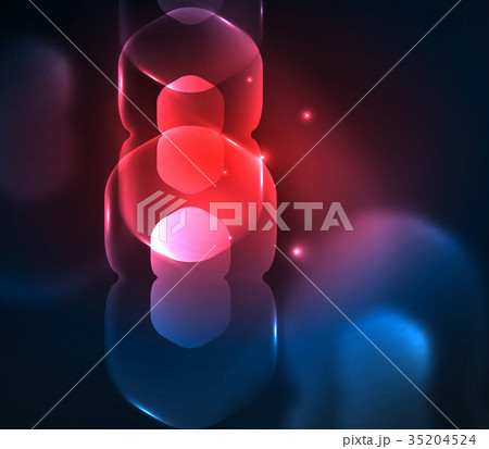 Blurred transparent hexagons on dark, digital Blurred transparent hexagons on dark, digital 35204524