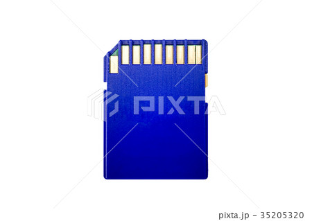 memory SD Card isolated on white background. memory SD Card isolated on white background. 35205320